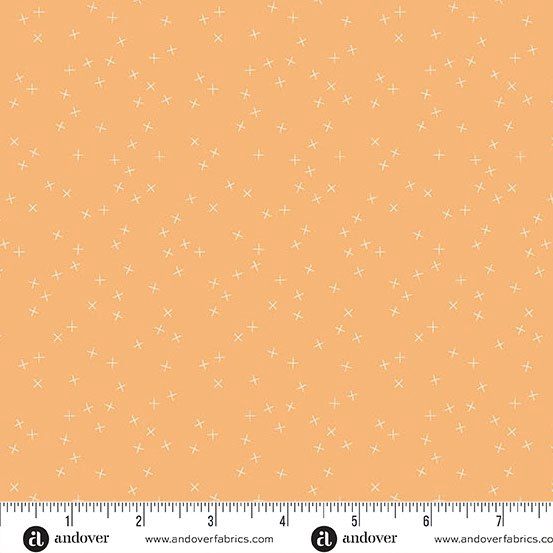 Creamsicle Crisscross Printed Cotton Andover Fabrics