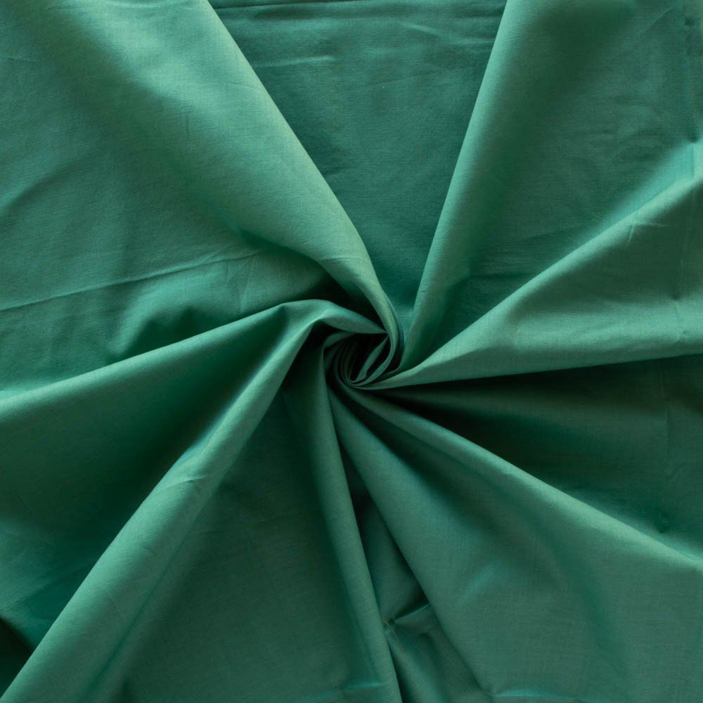Emerald Green Organic Cotton Lawn Birch Fabrics