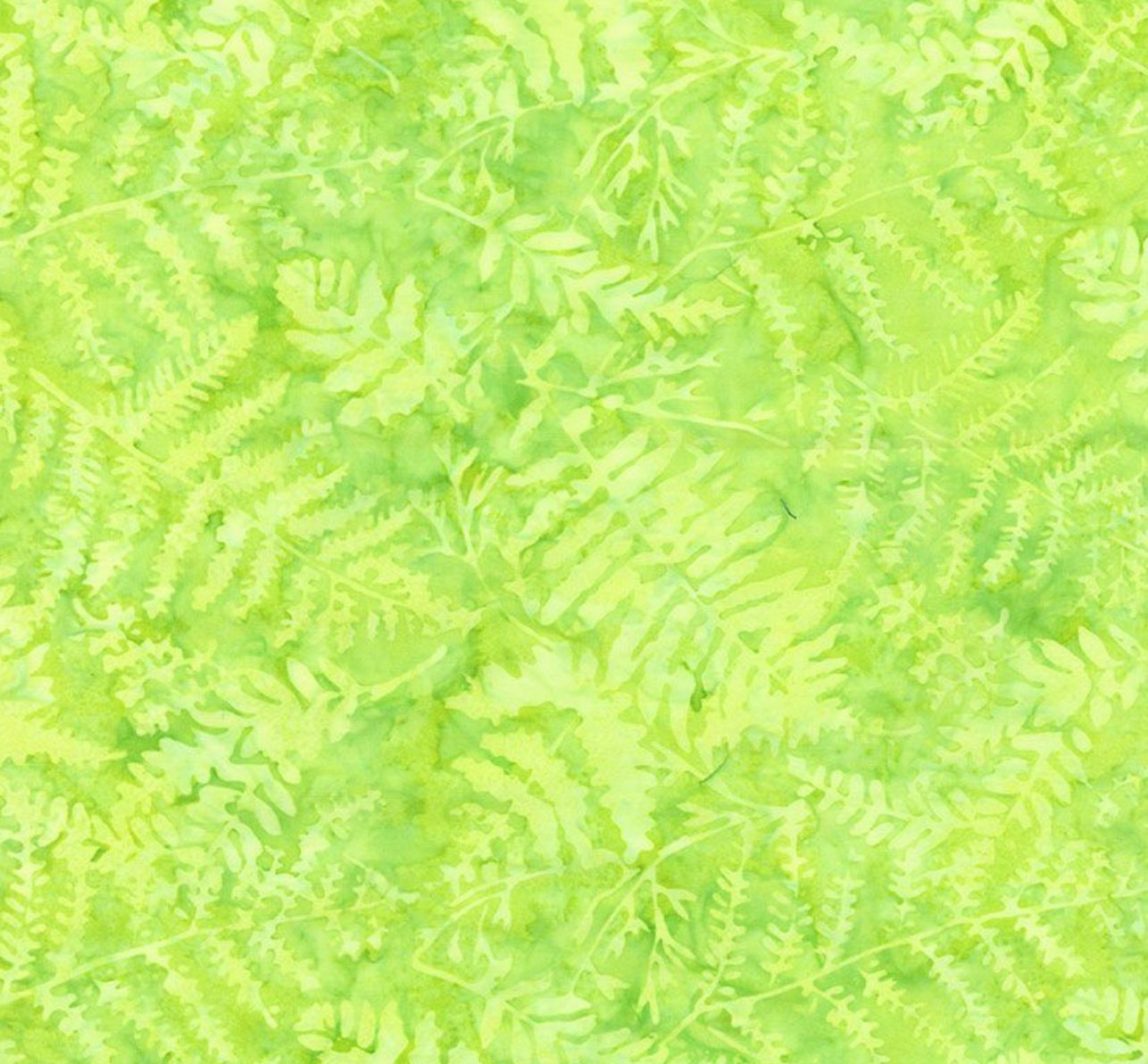 Ferns Lime Tonga Batiks