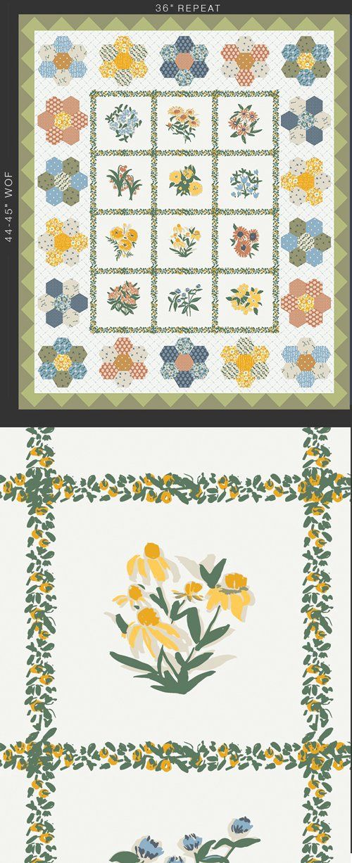 Kitchen Garden Panel from Potager by Art Gallery Fabrics