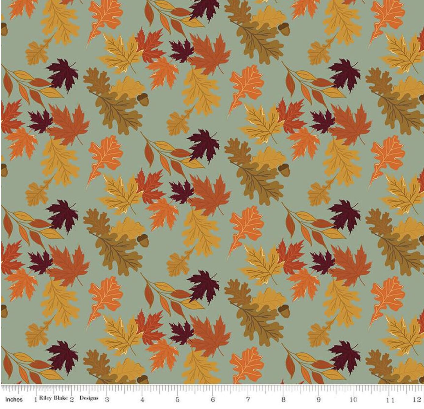 Leaves in Hazy The Awe of Autumn Riley Blake