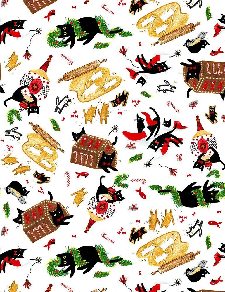 Meowy &amp; Bright - Cotton Print