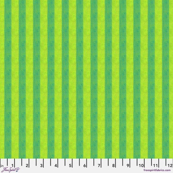 Narrow Stripe in Gooseberry Shot Cotton Stripes Kaffe Fassett