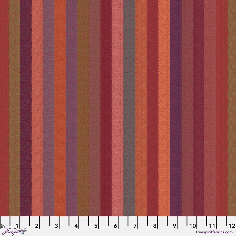 Red Broad Stripe Kaffe Fassett Woven Stripes