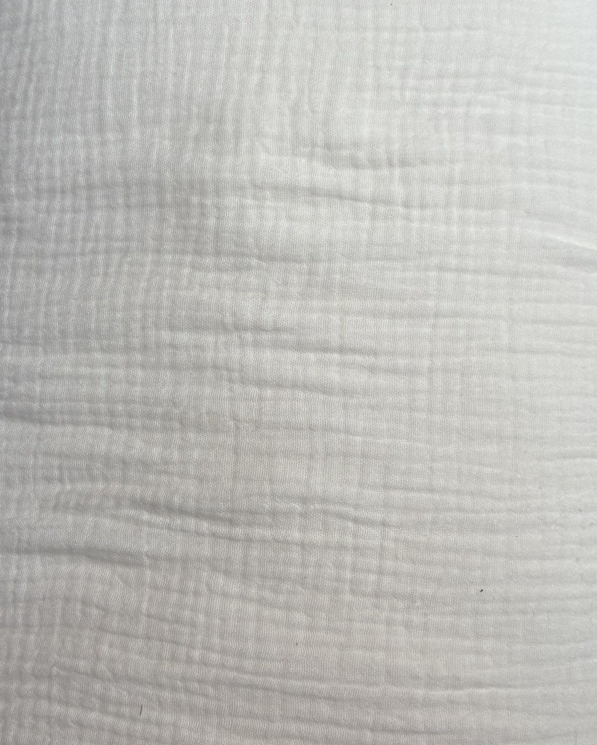 White Prepared For Dye Organic Cotton Double Gauze