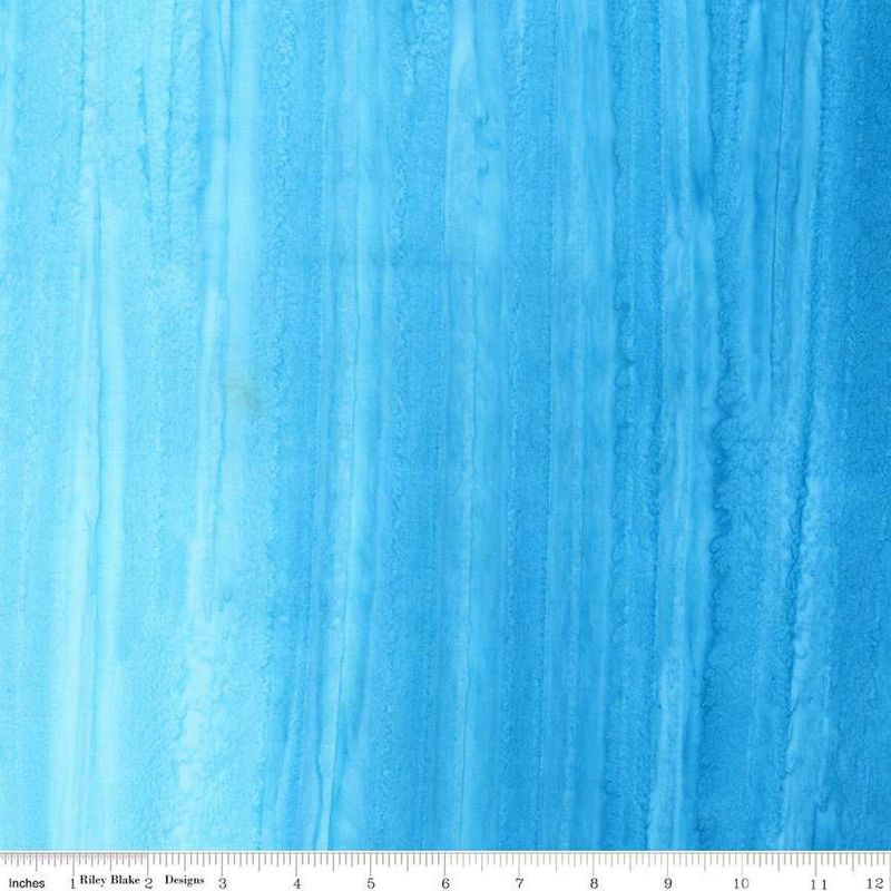 Cerulean Veil Expression Batiks Elementals Color Fade Ombre Riley Blake