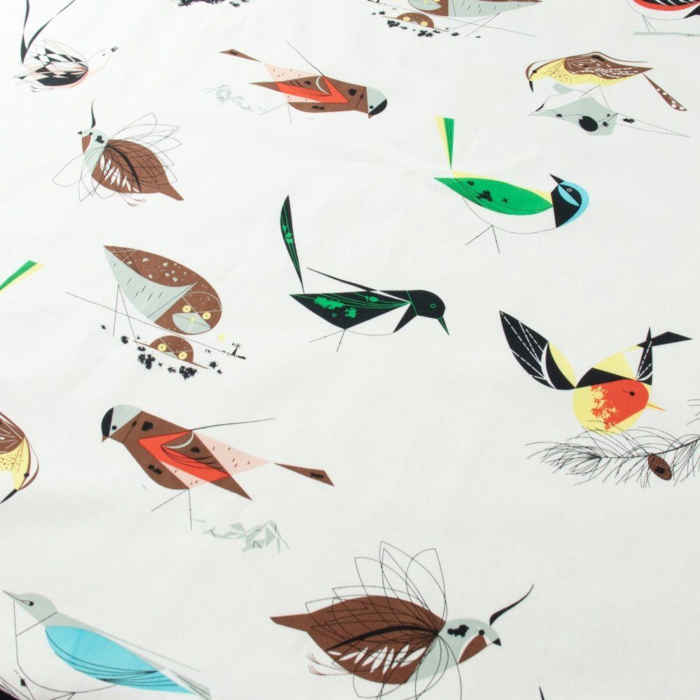 Charley Harper Western Birds - Organic Cotton Print