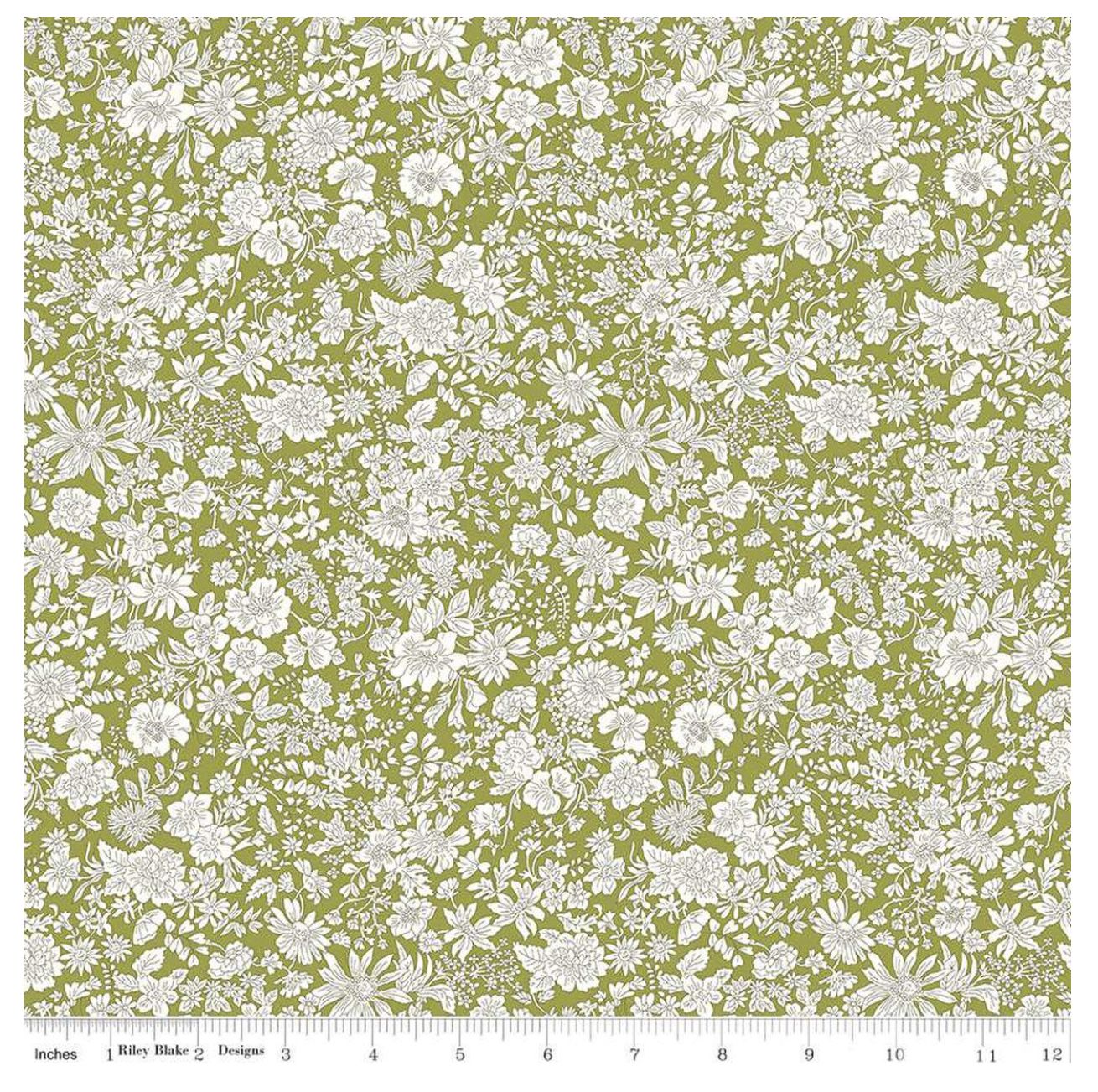 Emily Belle in Caterpillar Liberty Fabrics x Riley Blake