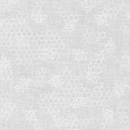 Mini Madness White on White Cotton Robert Kaufman