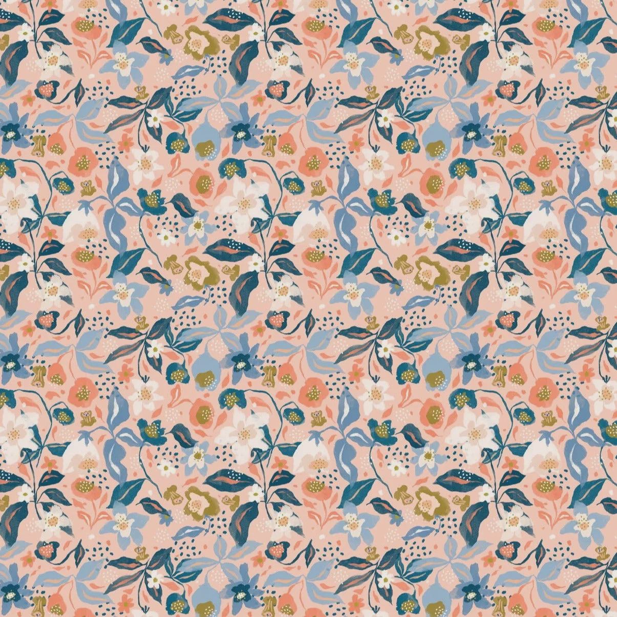 Nightshade Coral Alpine Bliss Figo Fabrics