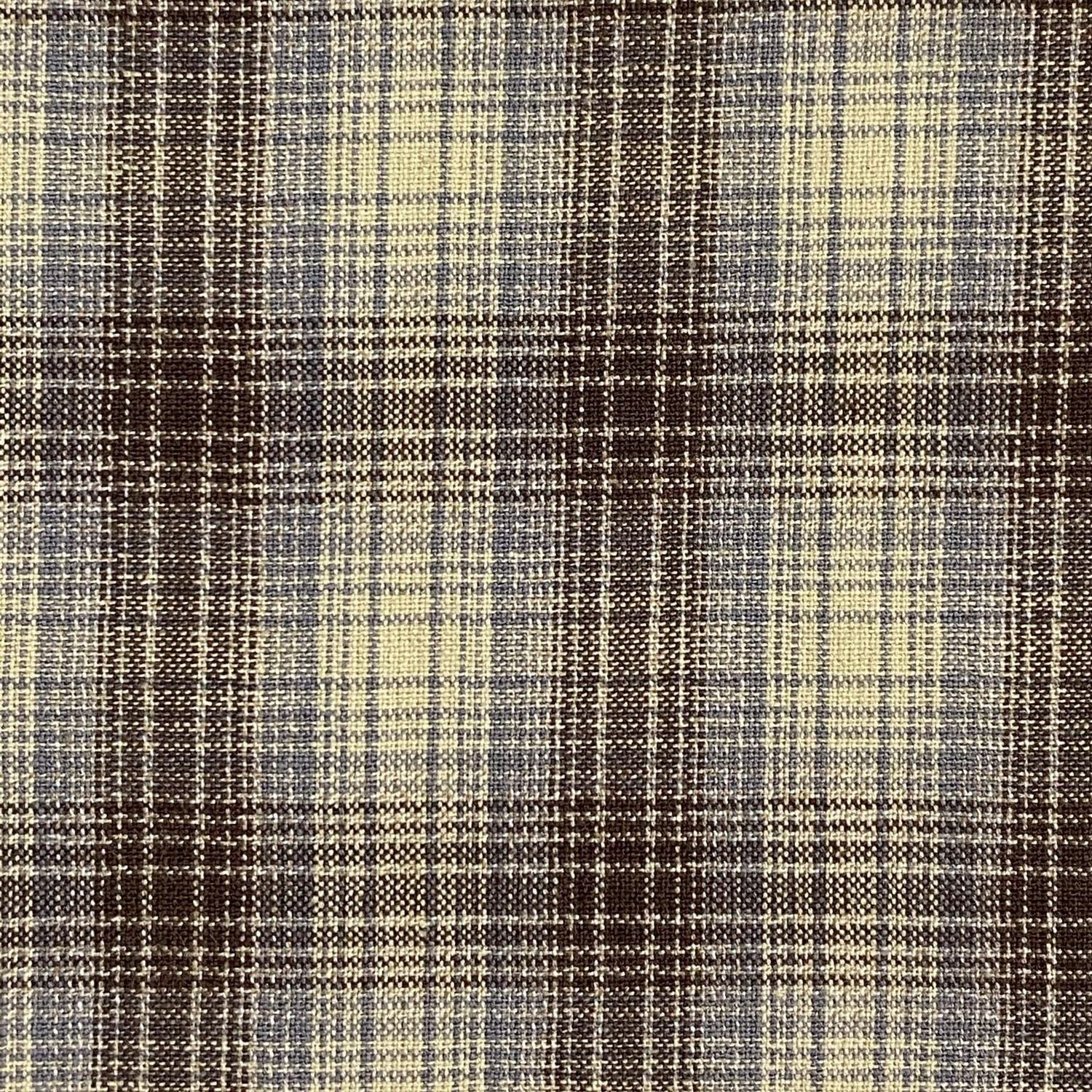 Provence Prairie Plaid Cream Brown Grey 809 Diamond Textiles