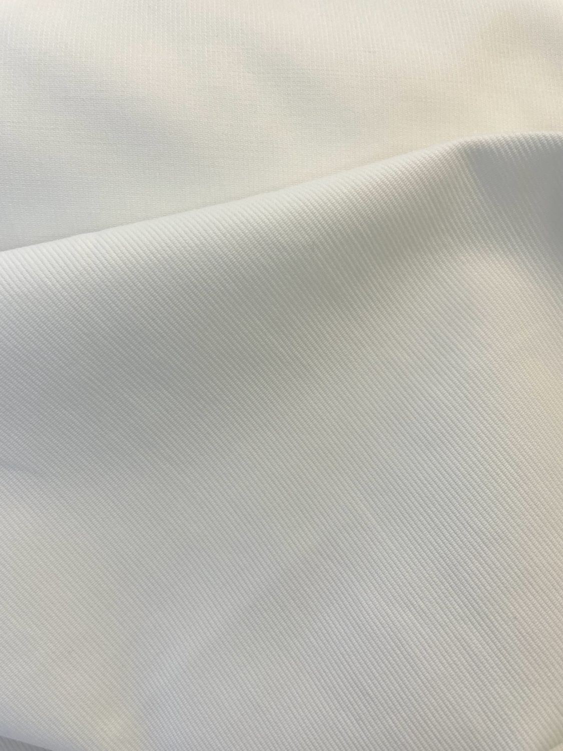 White Cotton Bedford Cord Deadstock