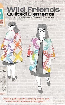Wild Friends Quilted Elements Elemental Coat Pattern Expansion - Crinkle Dreams