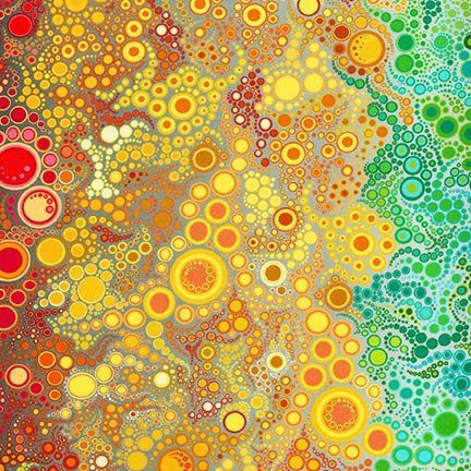 Adventure Effervescence Edge-Edge Gradient Digital Cotton Print