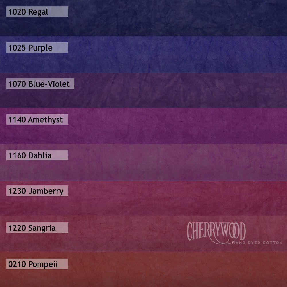 Alaskan Sunset Solid 8 Step Gradation Fat Quarter Bundle Cherrywood