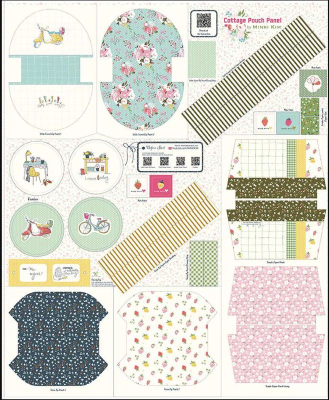 Cottage Pouch Panel by Minki Kim Riley Blake Designs