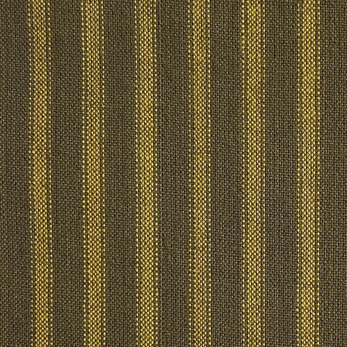 Hickory Creek Ticking Stripe Olive and Yellow 397 Diamond Textiles