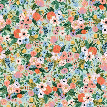 Petite Garden Party Cotton Mint Rifle Paper Co