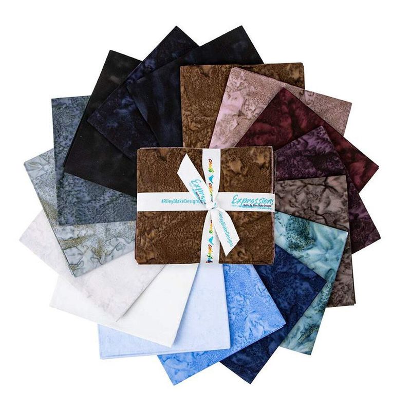 Quartz Crystals Fat Quarter Bundle Expression Batiks Hand-Dyes