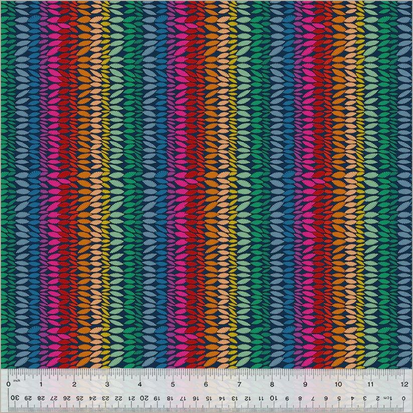 Razzle in Rainbow Printed Cotton Twilight Windham