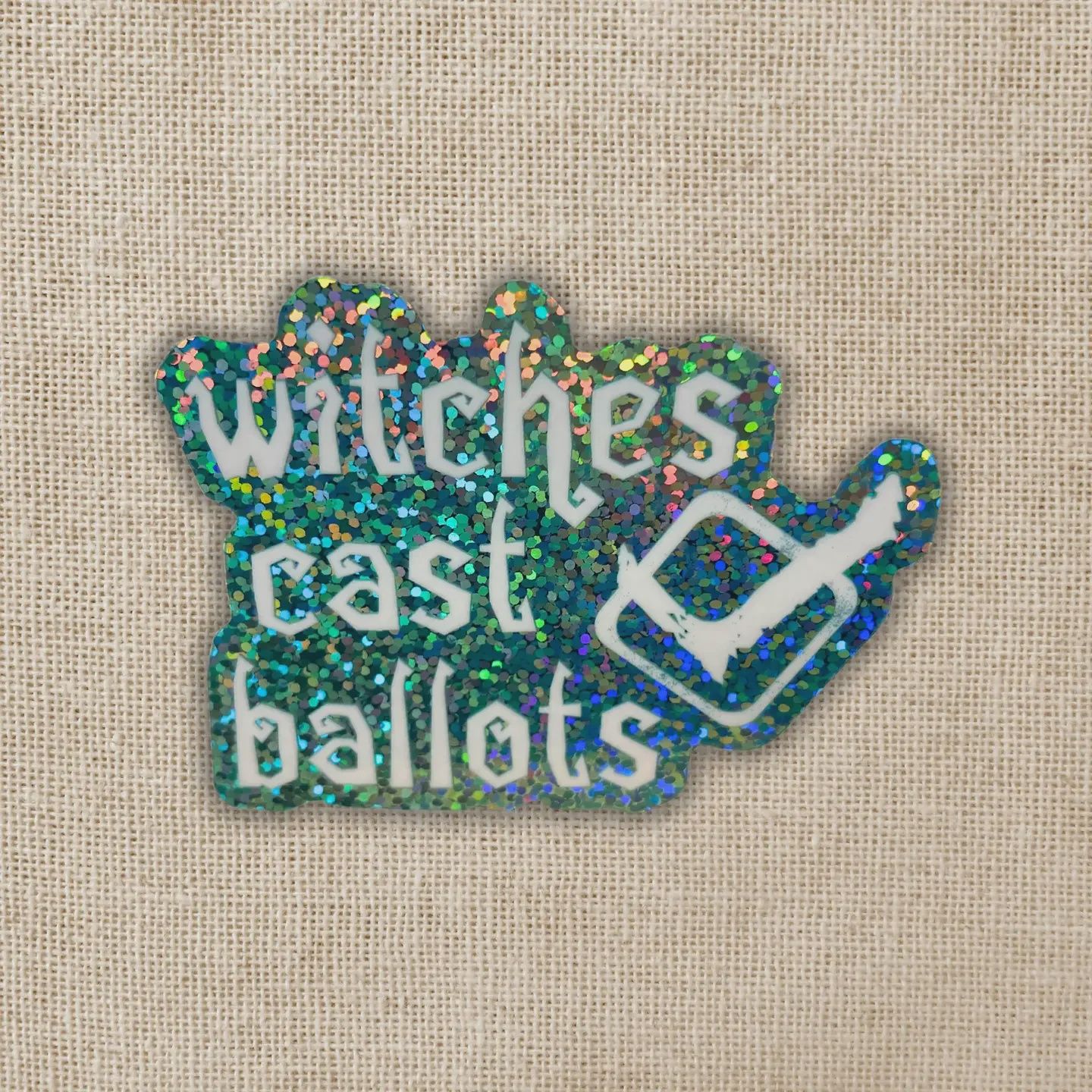 Witches Cast Ballot Holographic Sticker
