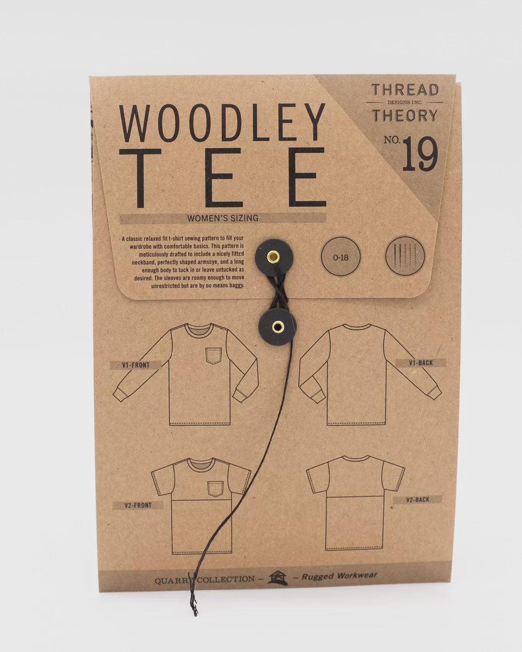 Woodley Tee Tissue Sewing Pattern - Women's Sizing - The Thread Theory