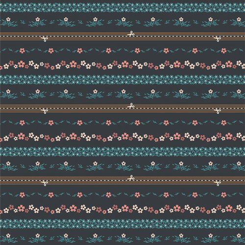 Ditsy Chain Bound Midnight  2.5" Binding Edition Art Gallery Fabrics