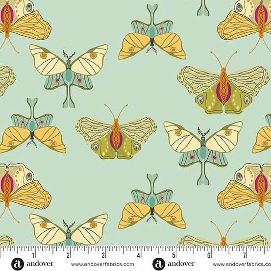 Flutter Winged Garden Andover Fabrics