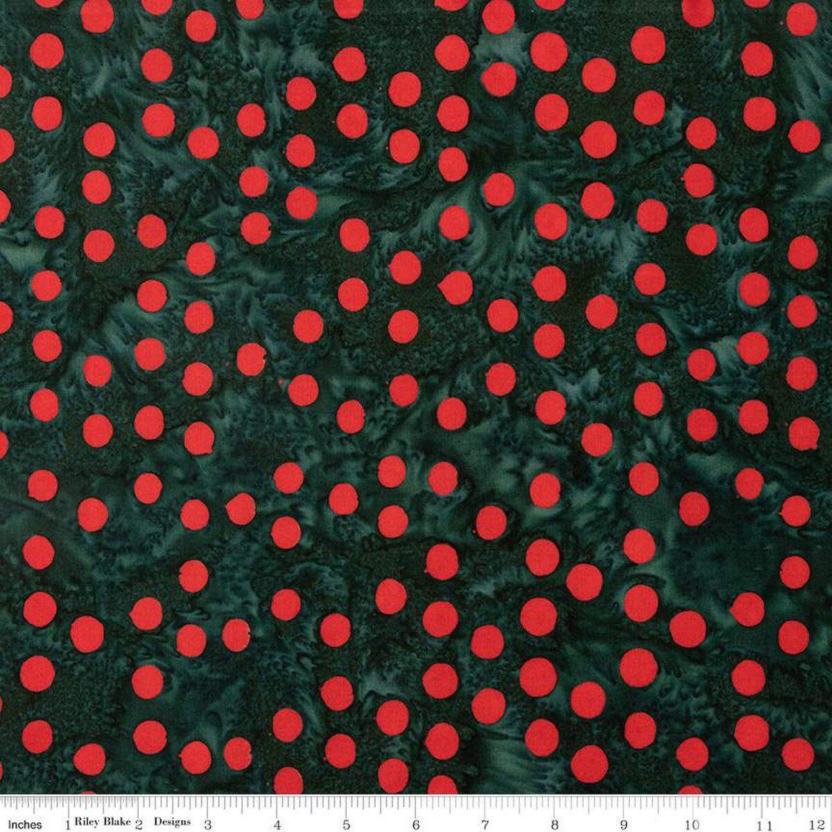 Forest Green Elementals Polka Pop Expression Batiks