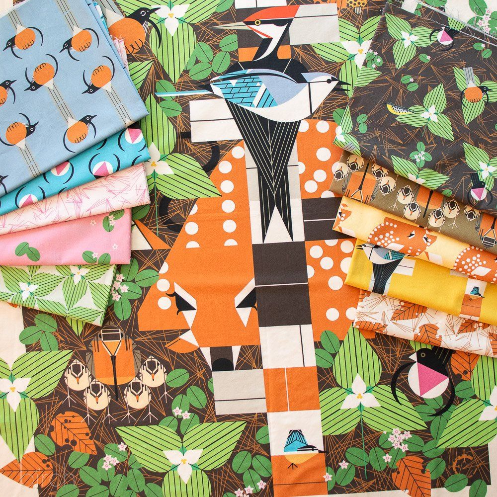 Michigan Audubon Fat Quarter Bundle Charley Harper