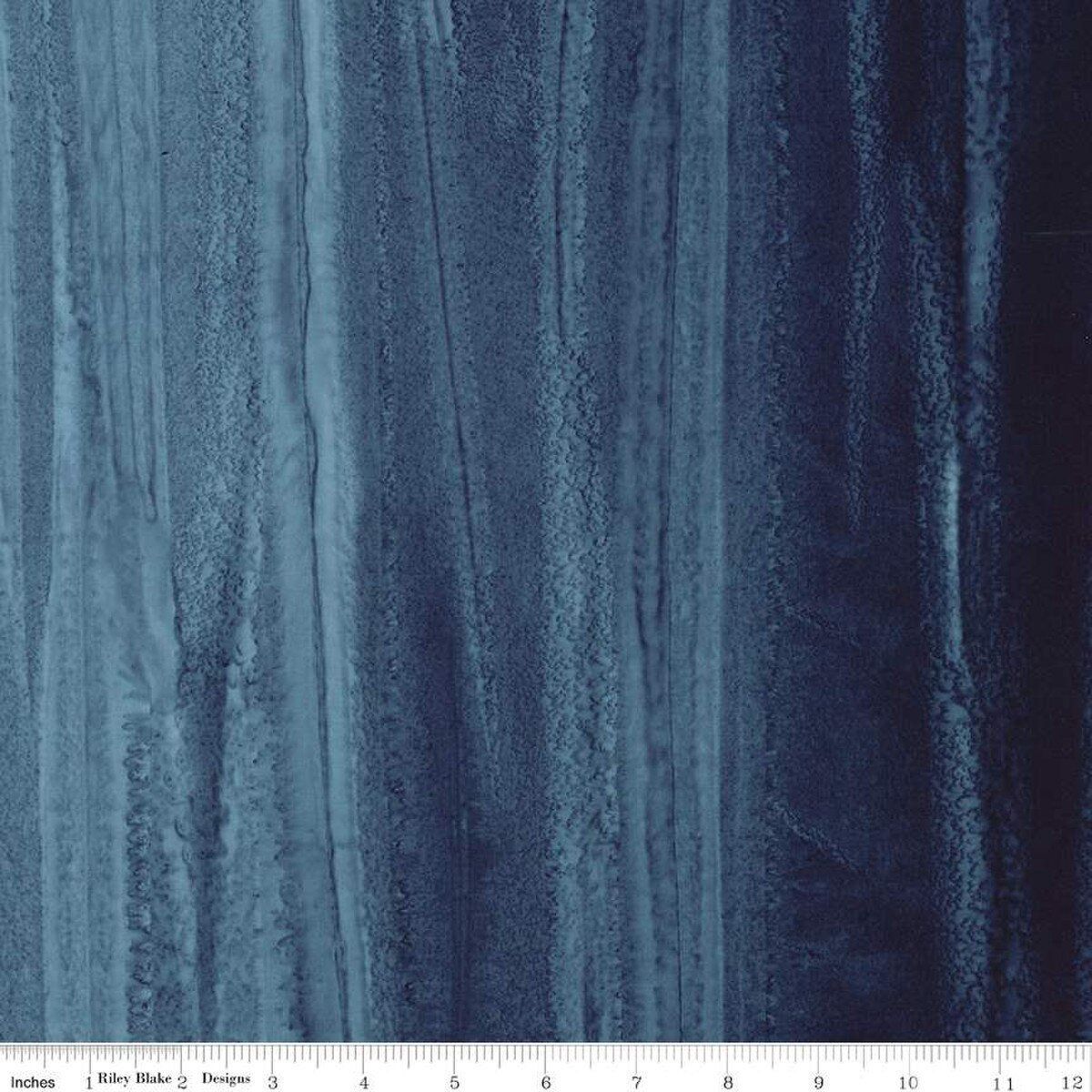 Moody Blues Expression Batiks Elementals Color Fade Riley Blake