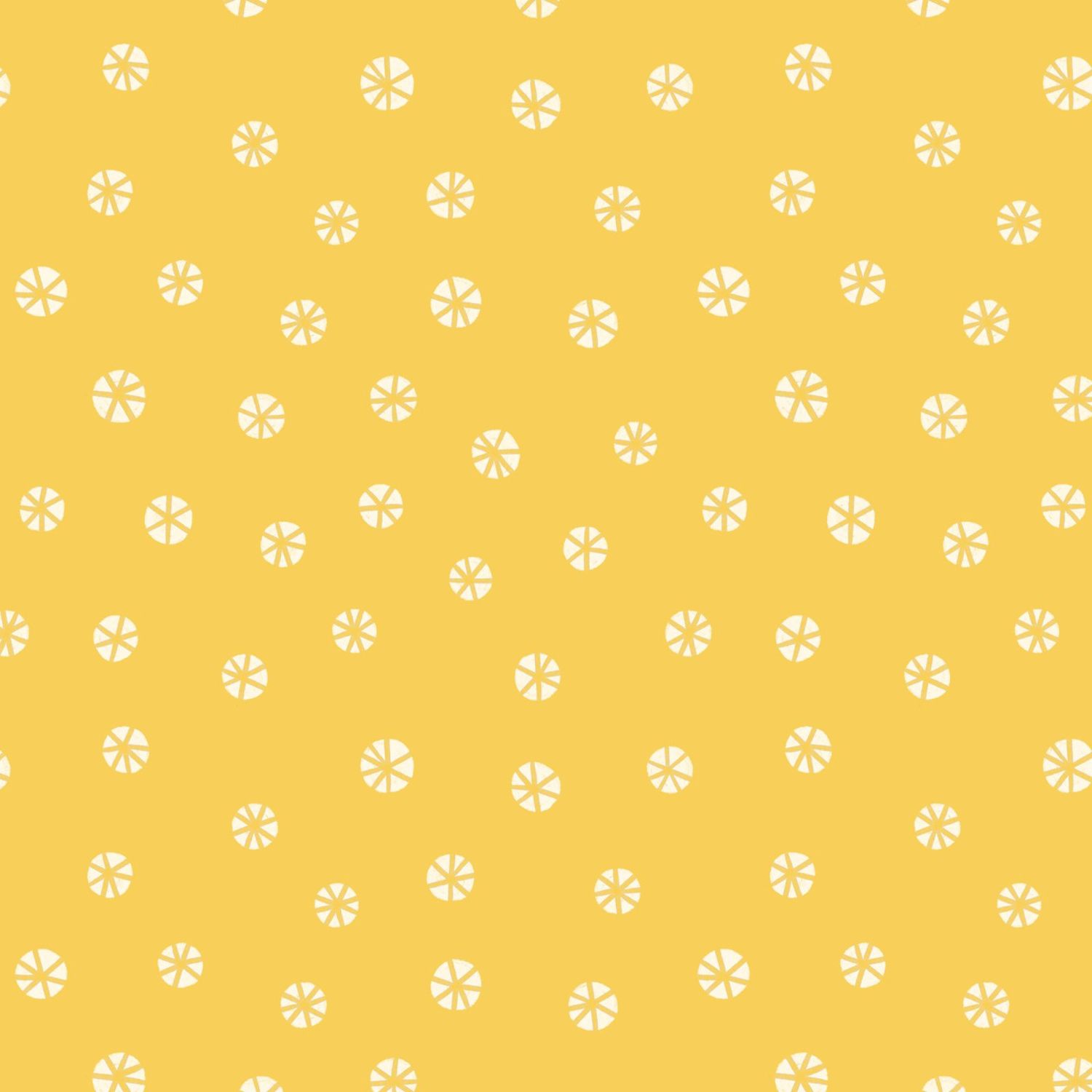 Snow Fall Yellow Organic Cotton Print Snow Friends Cloud9