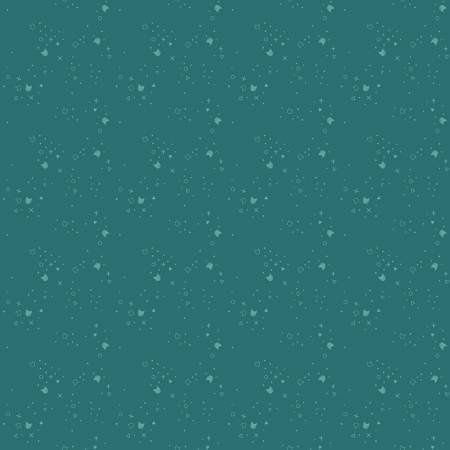 Teal Kitty Litter Blender Printed Cotton Dear Stella