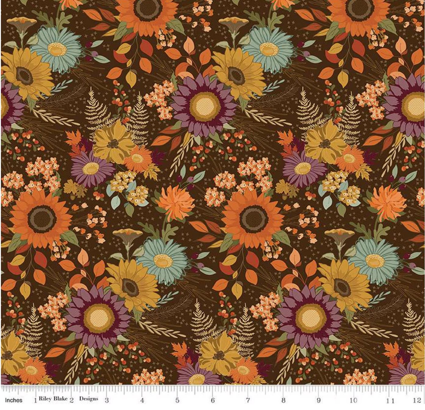 The Awe of Autumn Main Brown Riley Blake