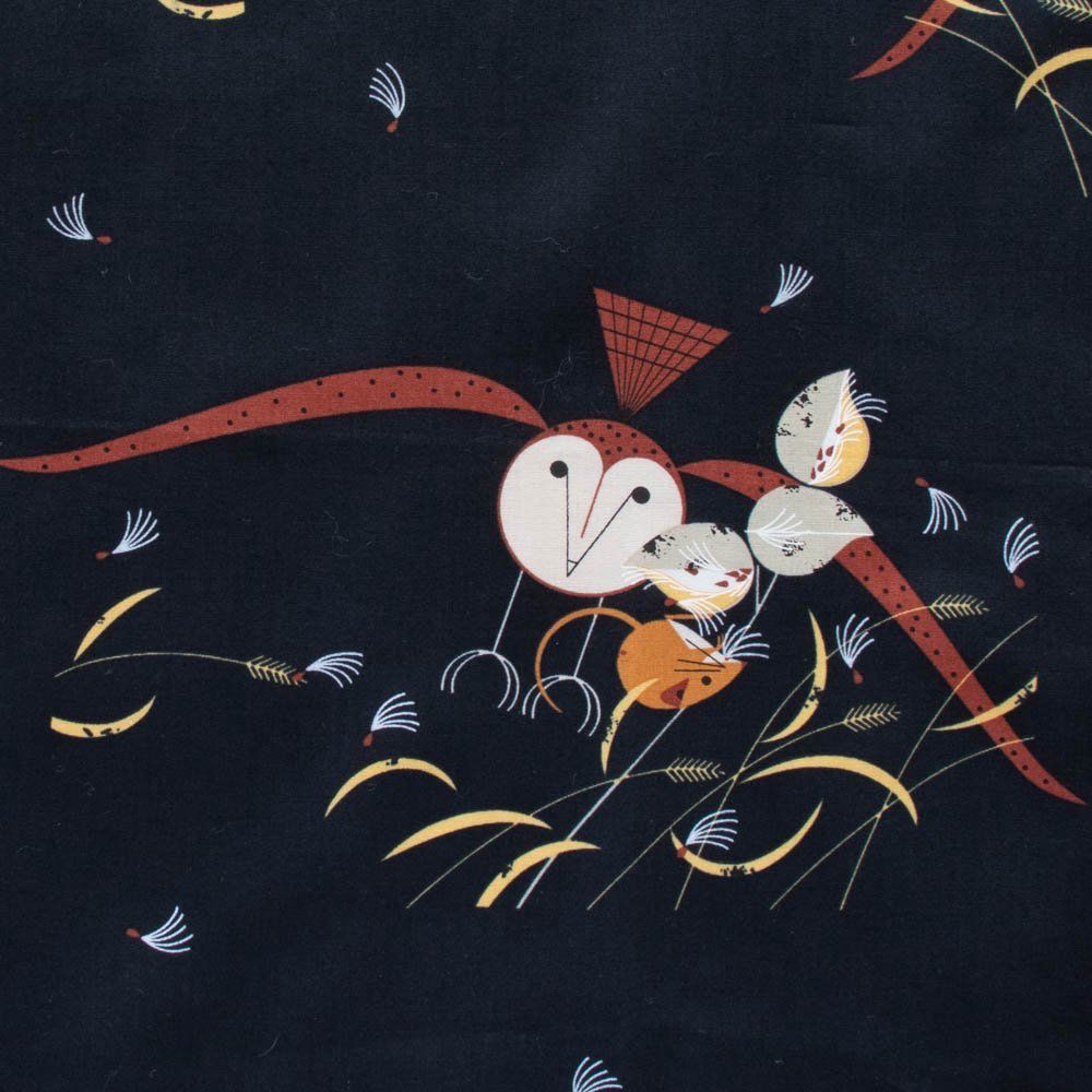 Charley Harper A Better Mousetrap - Organic Cotton Print