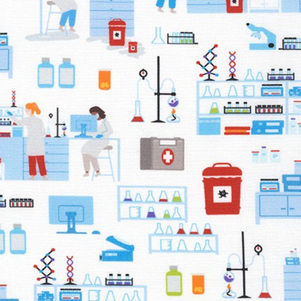 CLEARANCE! Lab Equipment - Cotton Print