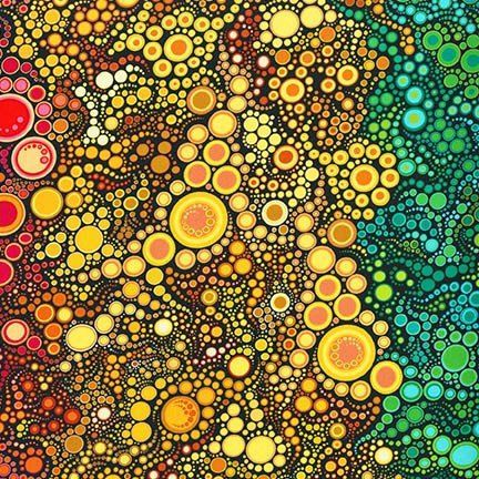 Effervescence Rainbow Edge-Edge Gradient - Cotton Print