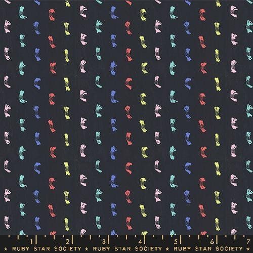 Flicker Soft Black  Warp and Weft Oh Lucky Lucky Ruby Star Society