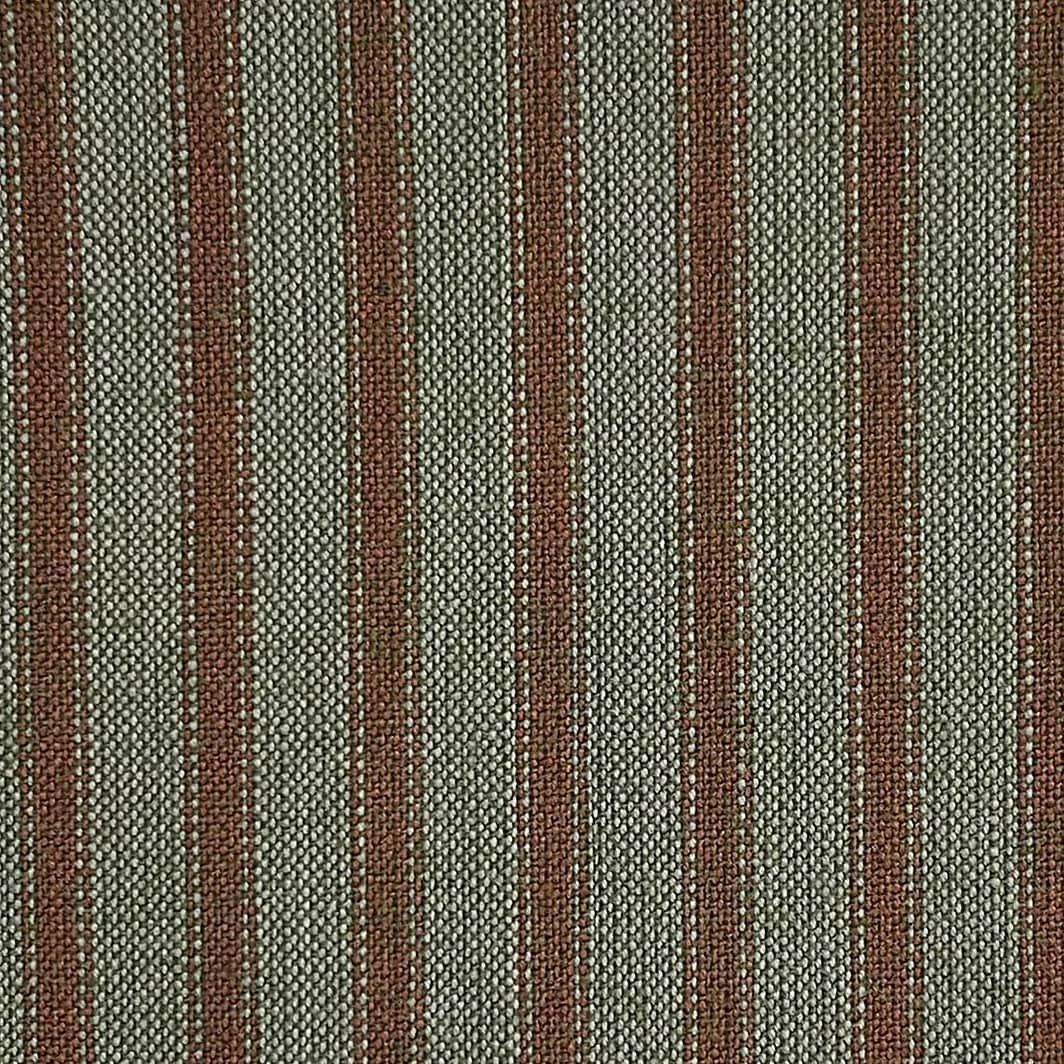 Hickory Creek Ticking Stripe Evergreen and Chocolate 394 Diamond Textiles