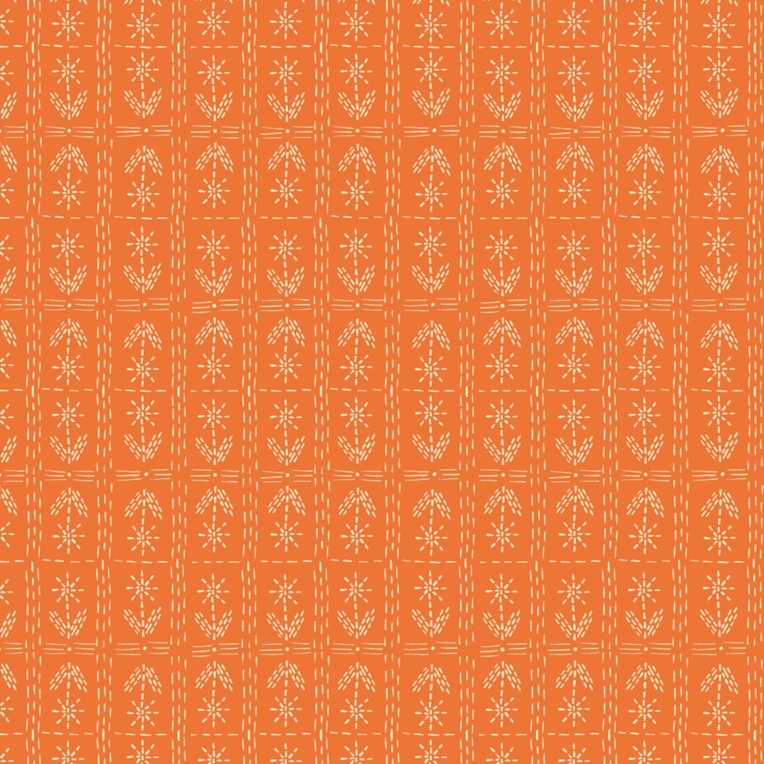 Knit Sweater Orange Organic Cotton Print Snow Friends Cloud9