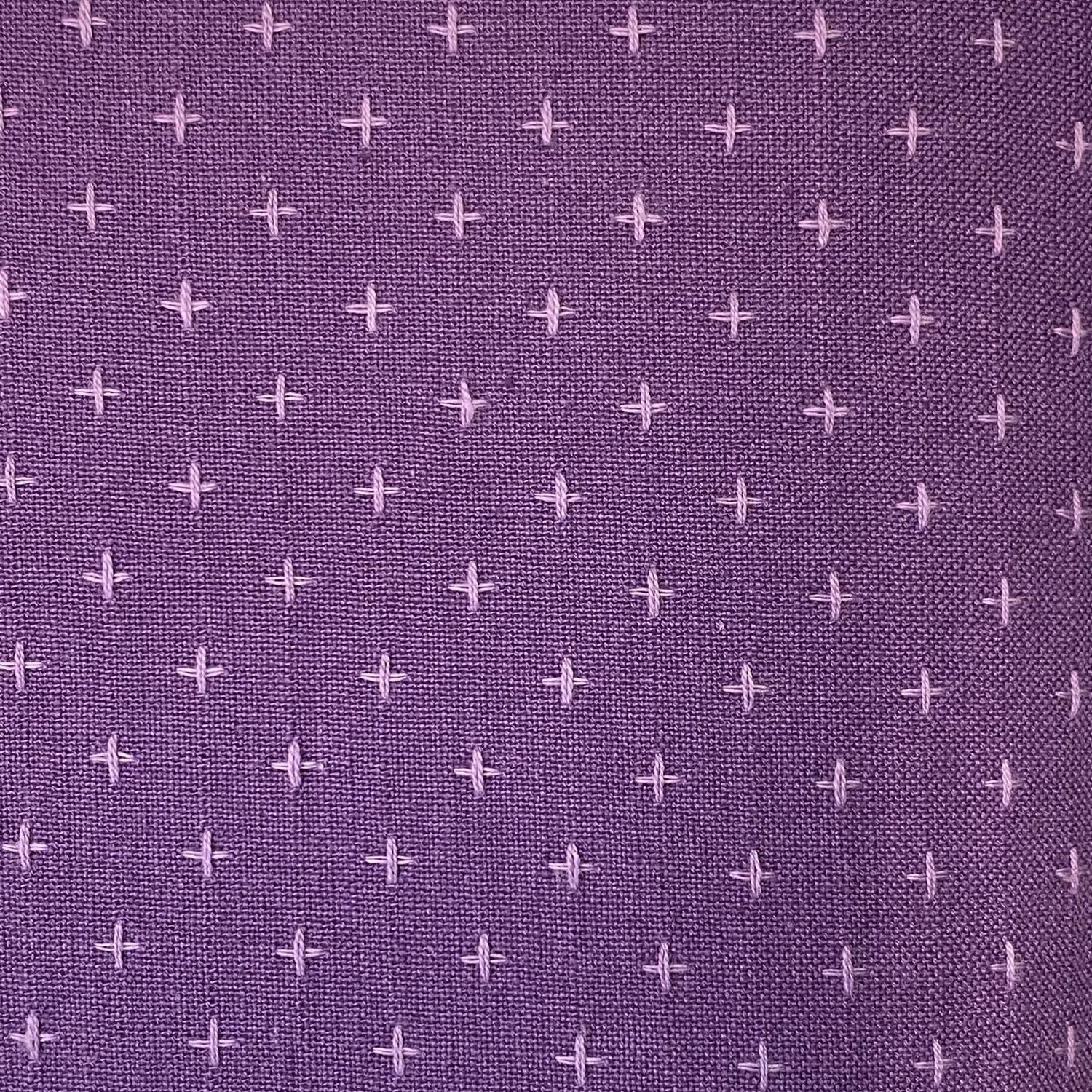 Manchester Plusses and Crosses Purple Sky 4310 Diamond Textiles