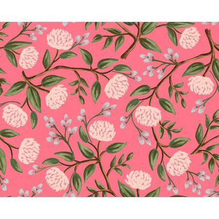Peonies in Pink Wildwood Rifle Paper Co Cotton + Steel