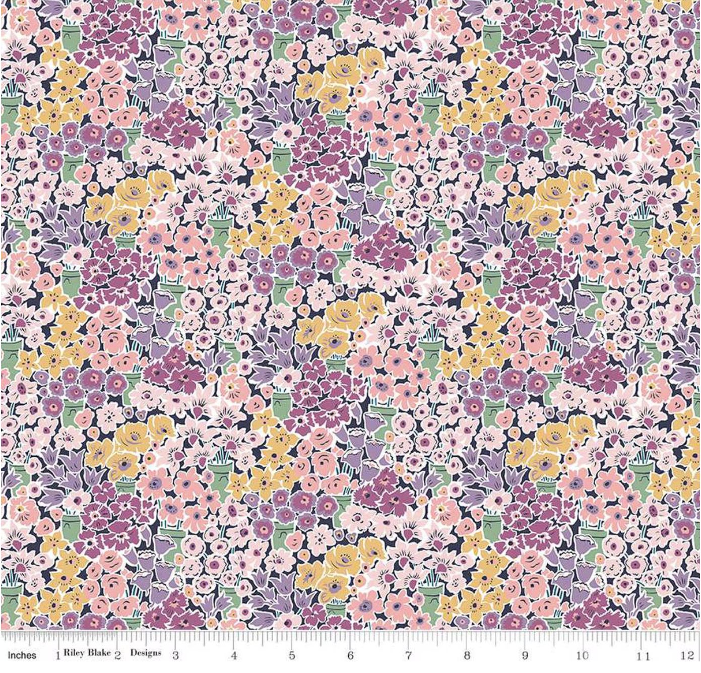 Rossellie Blooms Cotton Print Liberty Tudor Celebration Riley Blake
