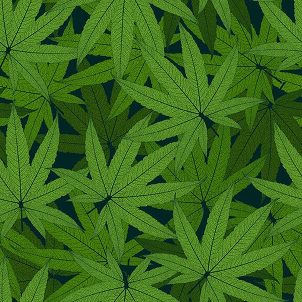 SALE! Cannabis Leaf Allover - Cotton Print
