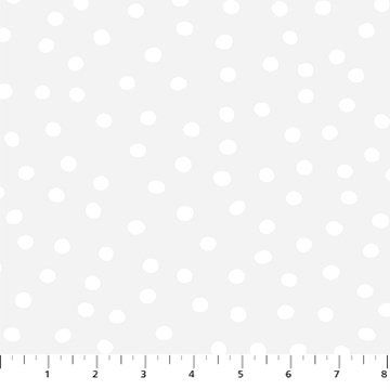 Snowball White on White Dovetail FIGO Fabrics