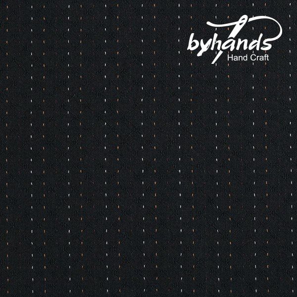 Textured Yarn Dyed Cotton Black  ByHands Korea