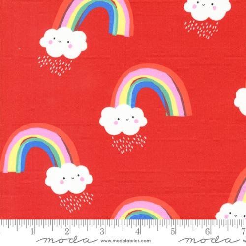 Whatever the Weather - Rose Rainbow Cotton Print