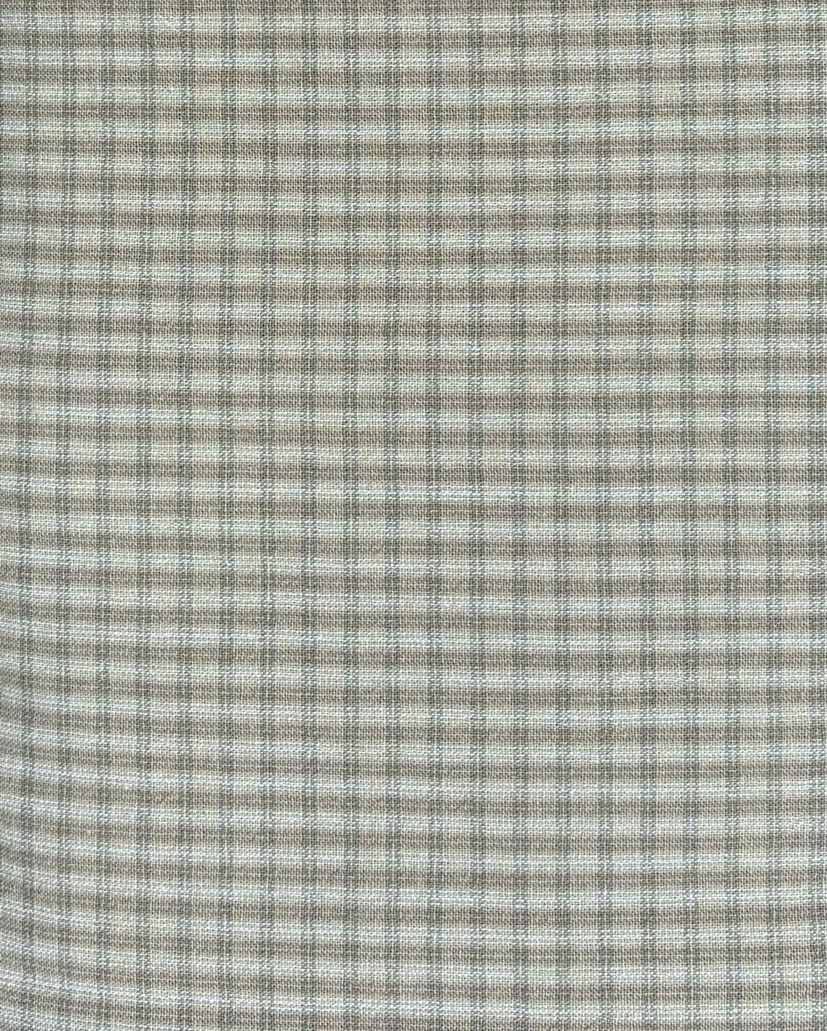 Yarn Dyed Cotton Micro Plaid Light Green  ByHands Korea