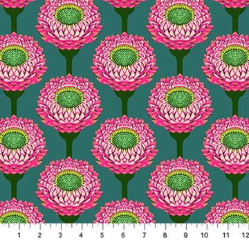 Strawflower Bursting from Iconic by Anna Maria Textiles Northcott Fabric