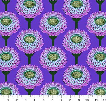 Strawflower Periwinkle from Iconic by Anna Maria Textiles Northcott Fabric
